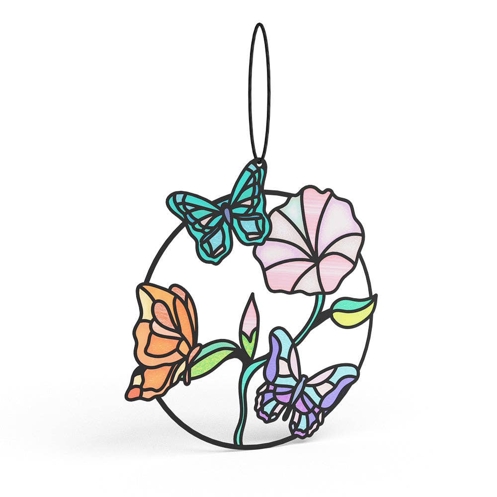 Nature's Beauty Butterfly Suncatcher Card 5x7"