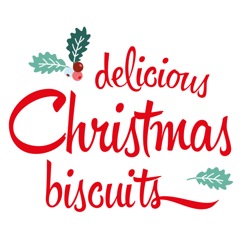 Chocolate Cookies Christmas Edition. Vegan Red Xmas Gift