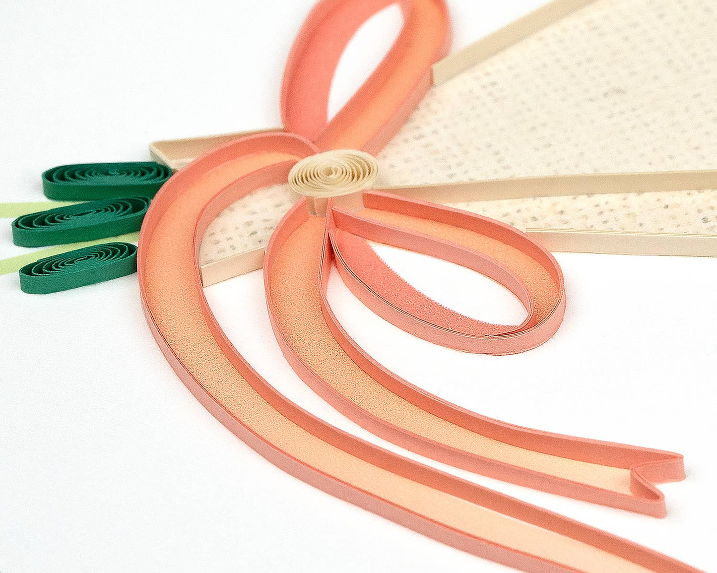 Quilling Card - Quilled Tulip Bouquet Birthday Card | Floral Birthday Card