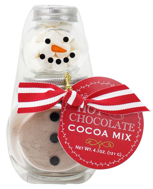 Mini Snowman Jar Cocoas, Striped Scarf 5oz Hot Cocoa