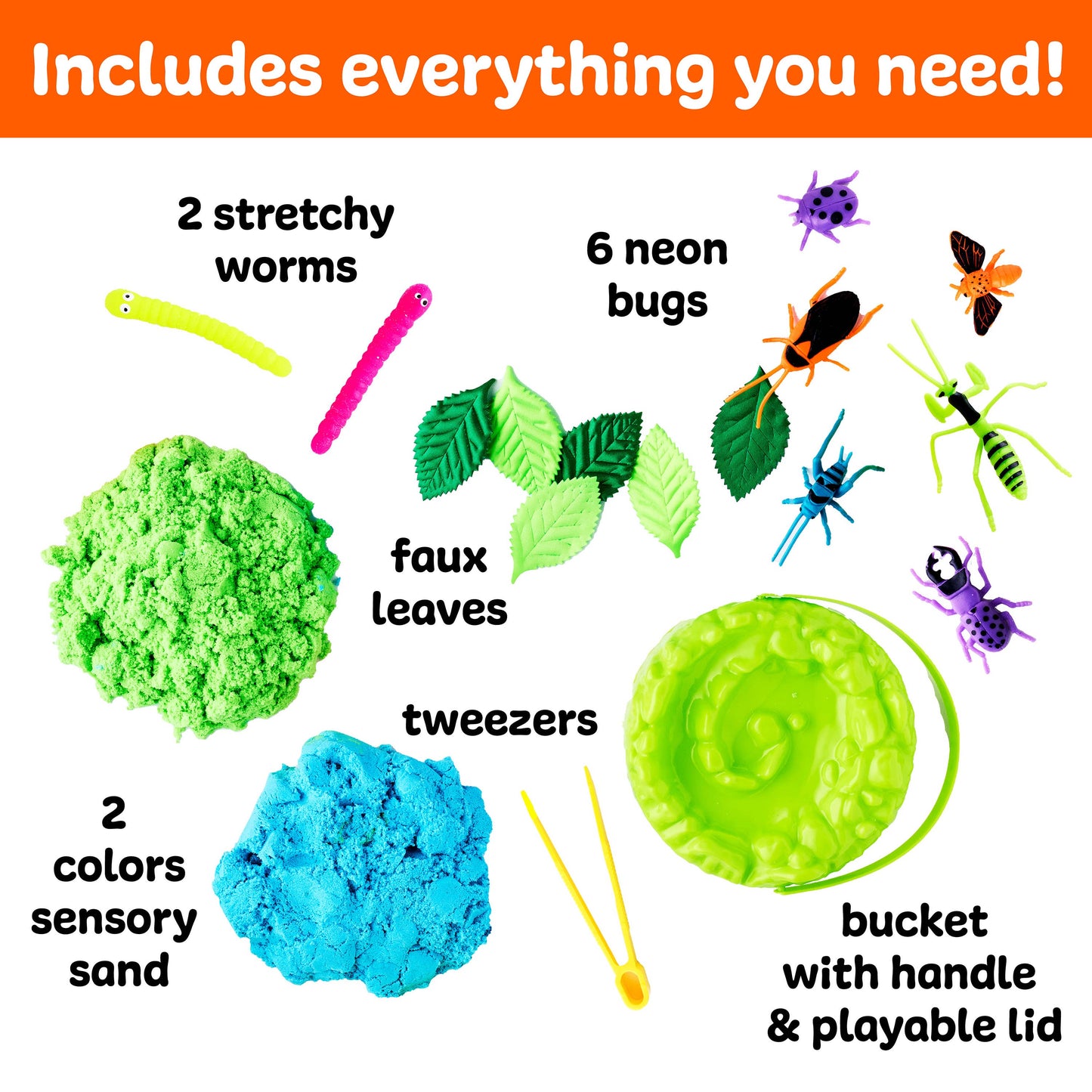 Sensory Adventure Neon Bugs