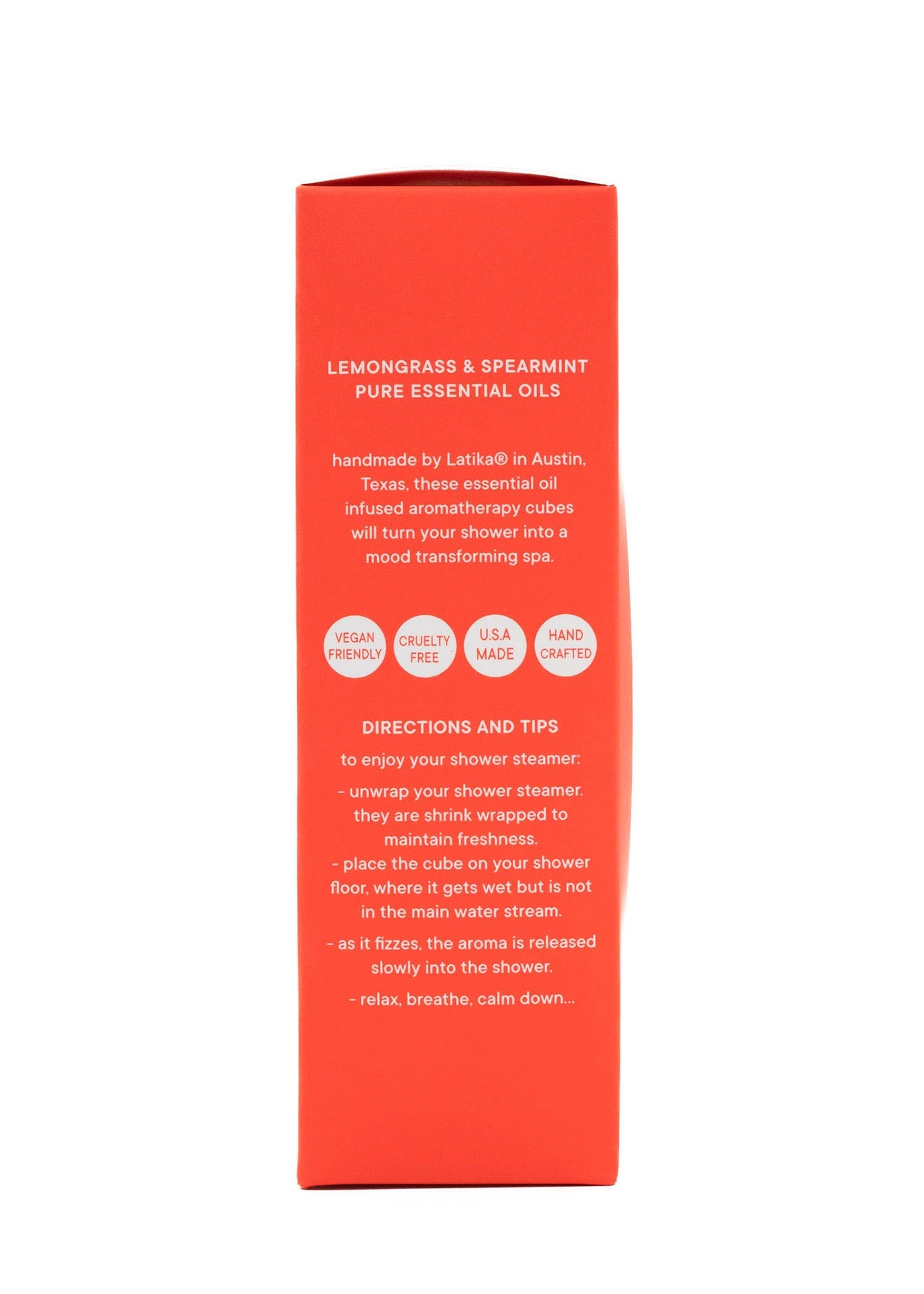 Latika Beauty - 🟥 Lemongrass & Spearmint - Energy Boost🎄Shower Steamer