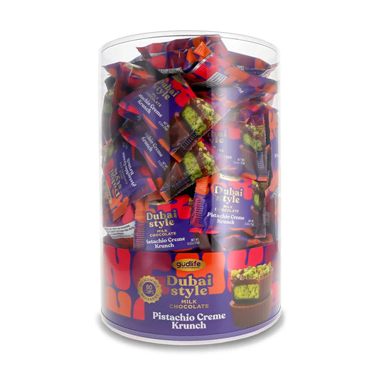 Gudlife Dubai Style Milk Chocolate Pistachio Creme Cup Individual