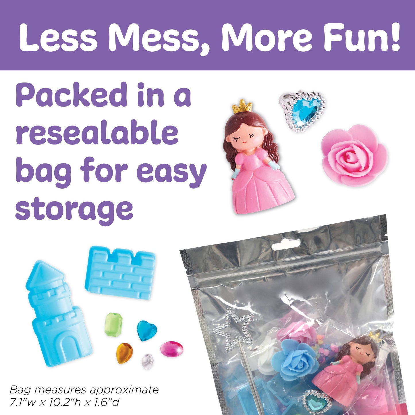 Faber-Castell / Creativity for Kids - Sensory Pack Princess On the Go Play Set for Kids