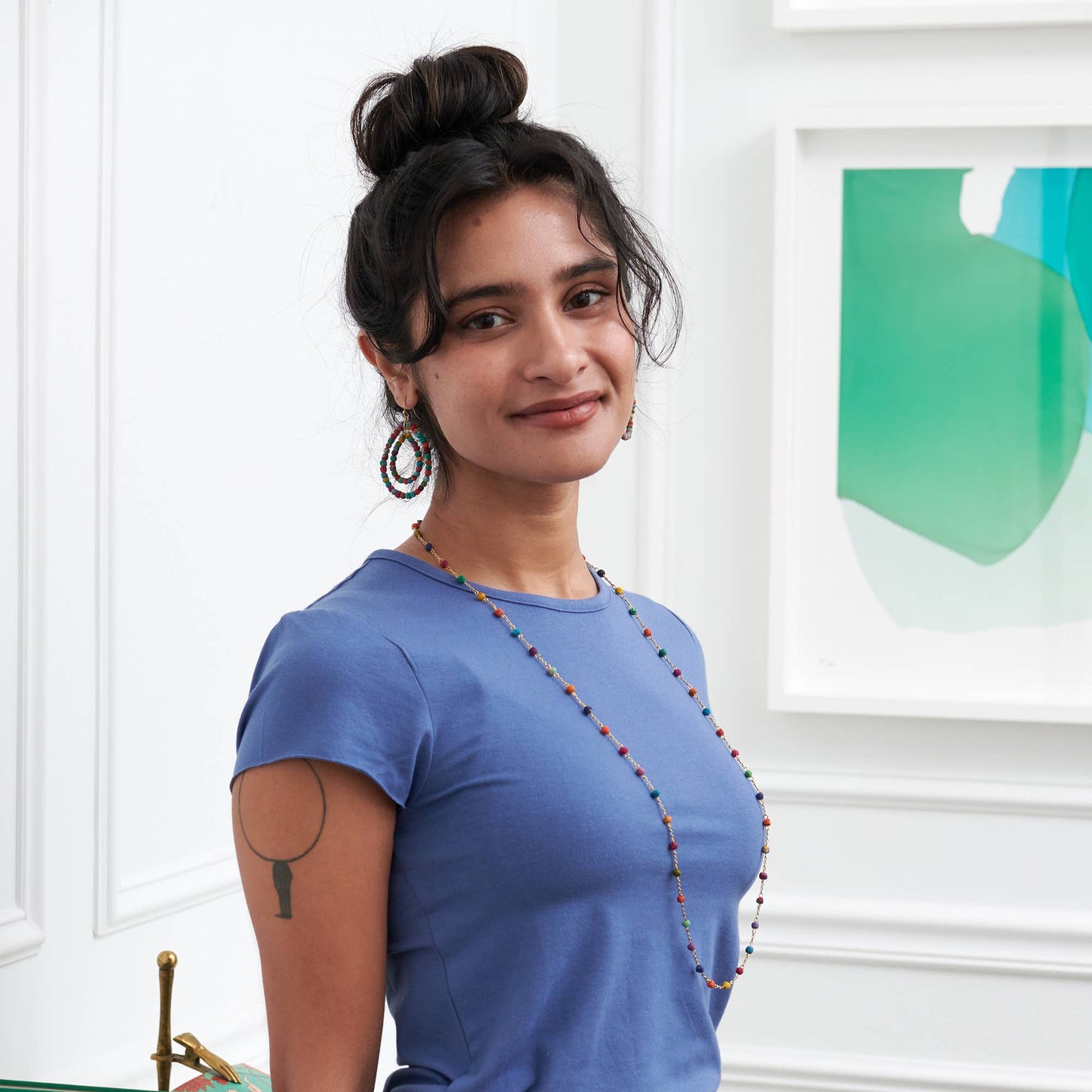 WorldFinds - Dotted Kantha Milieu Necklace