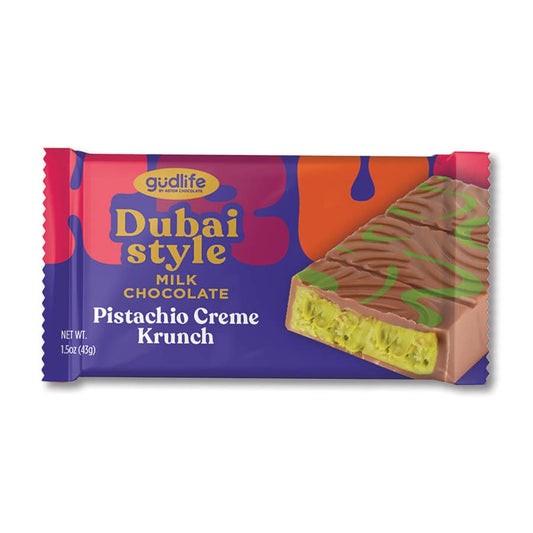 Gudlife DUBAI STYLE Milk Chocolate Pistachio Creme Bite 1.5oz