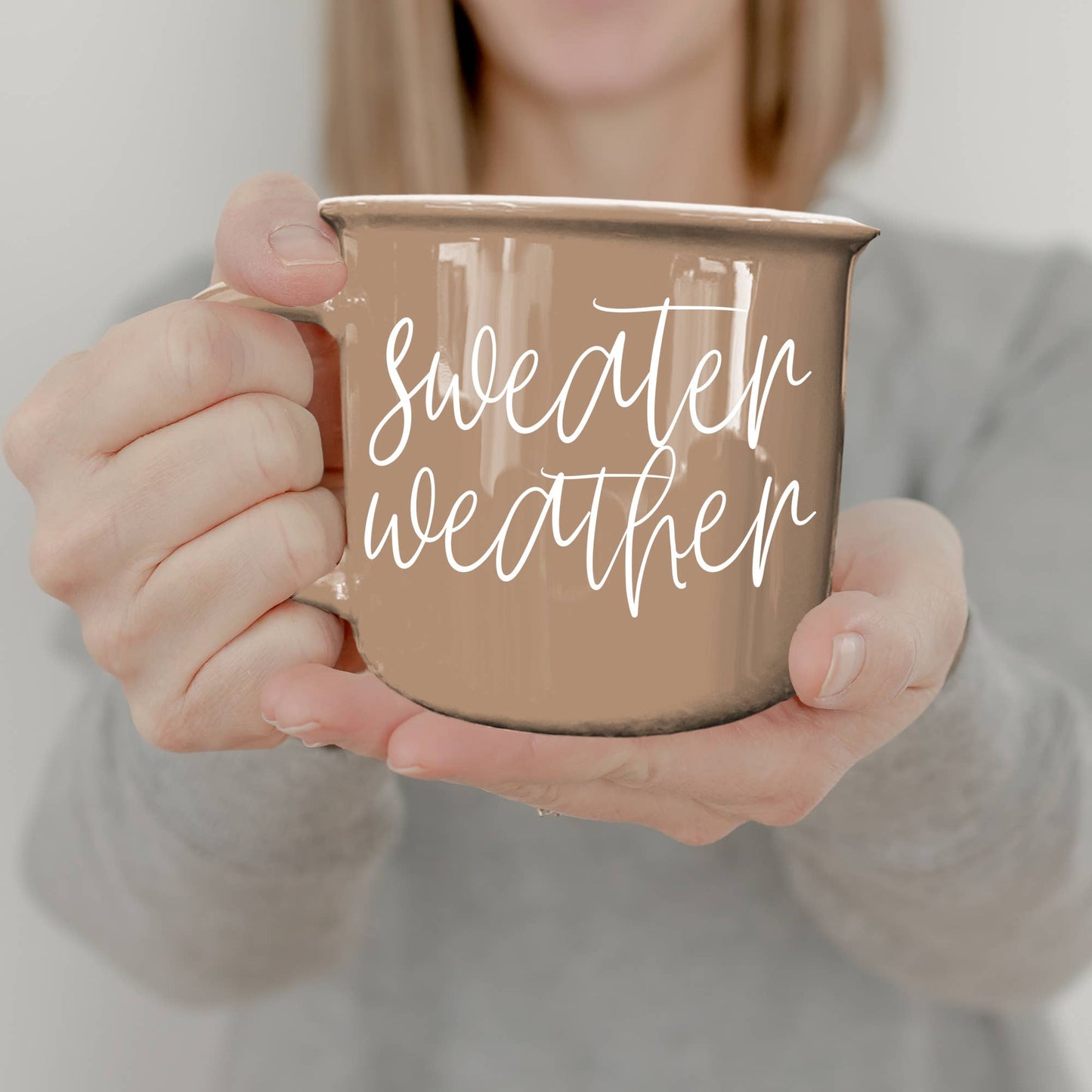 Gia Roma - Neutral Fall Coffee Mug, Ceramic Cups for Autumn Home Accent