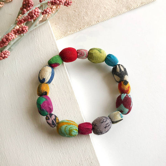 Pebbled Kantha Bracelet