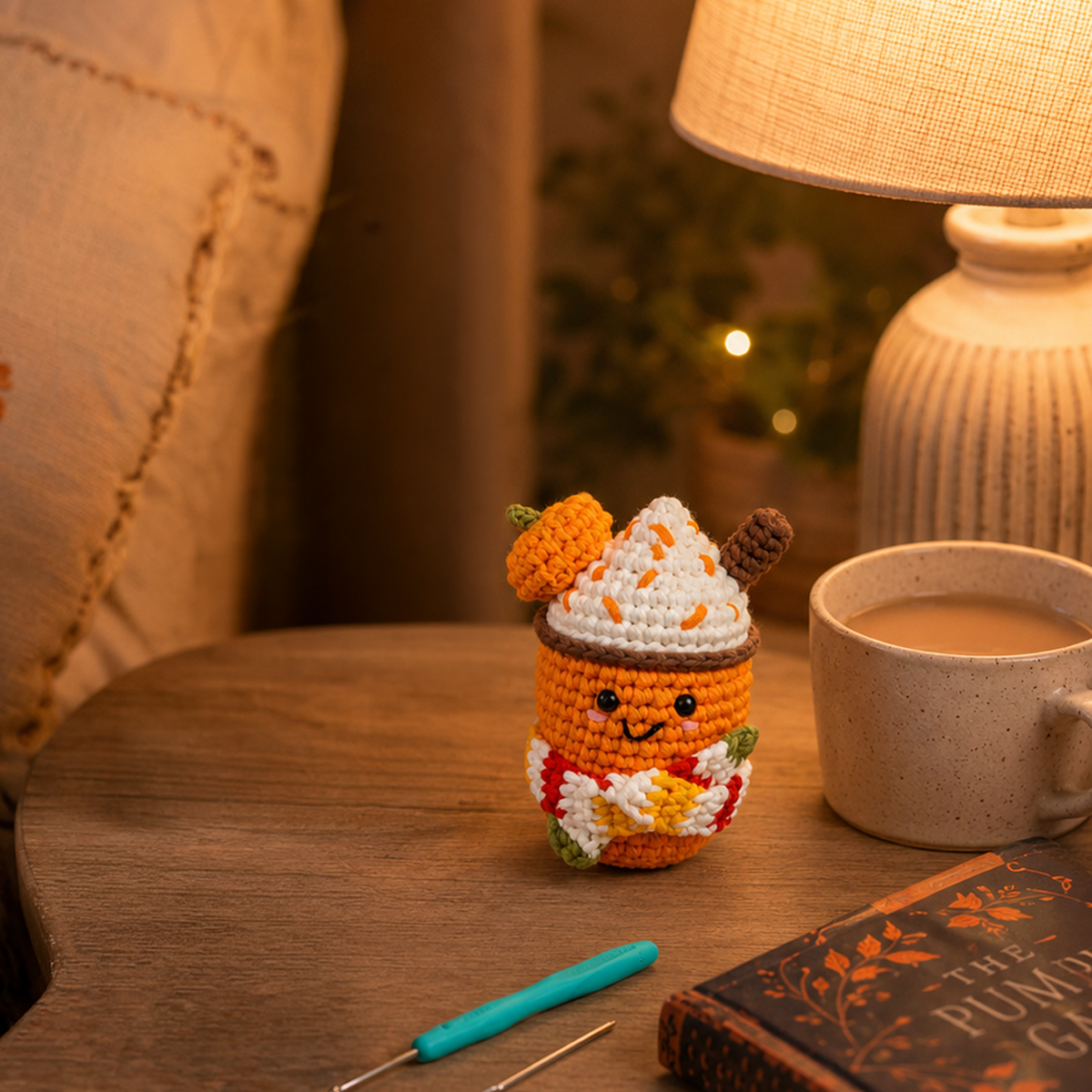 Craft Hero - Fall Crochet Kit for Beginners | Pumpkin Spice Latte | DIY