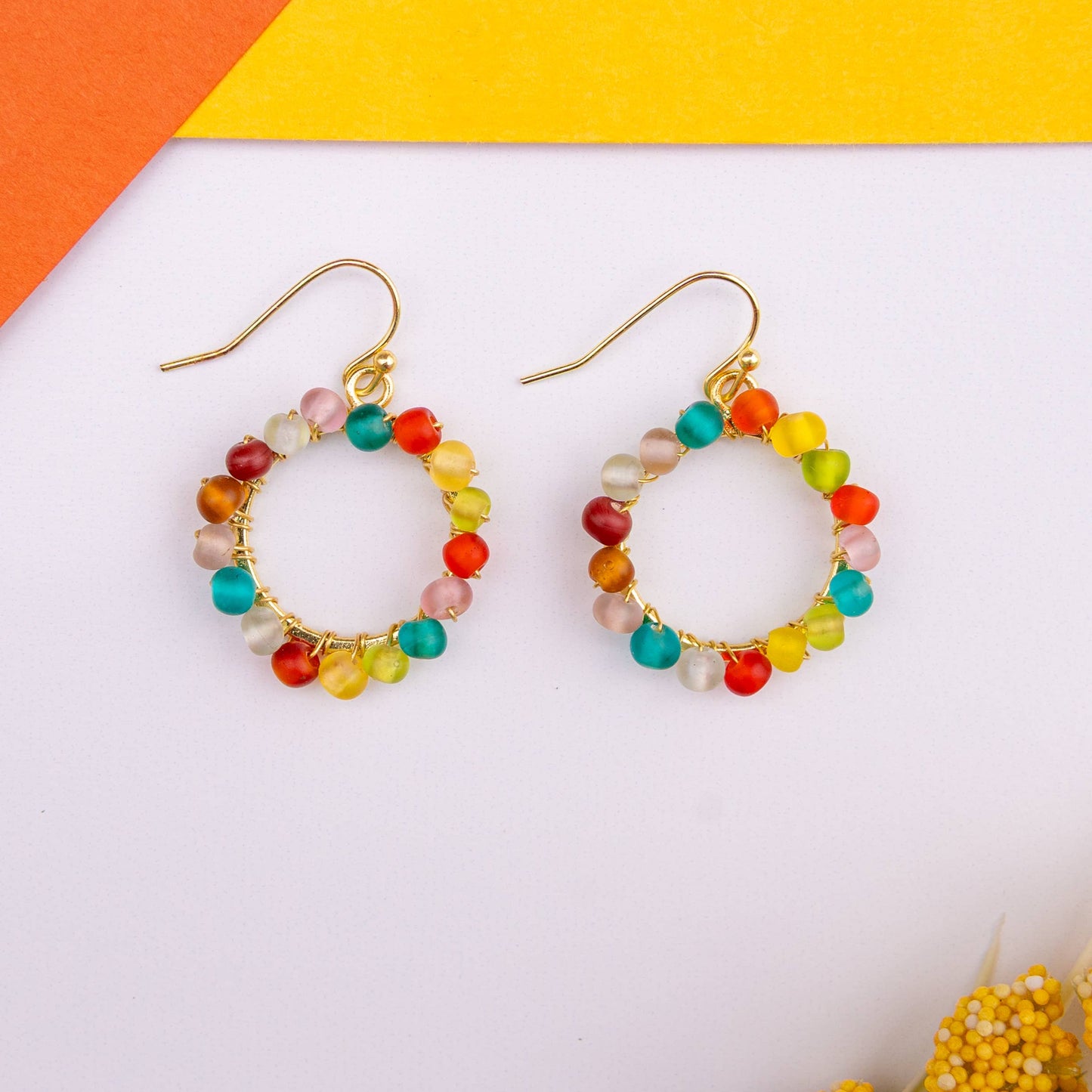 WorldFinds - Kaleidoscope Loop Earrings