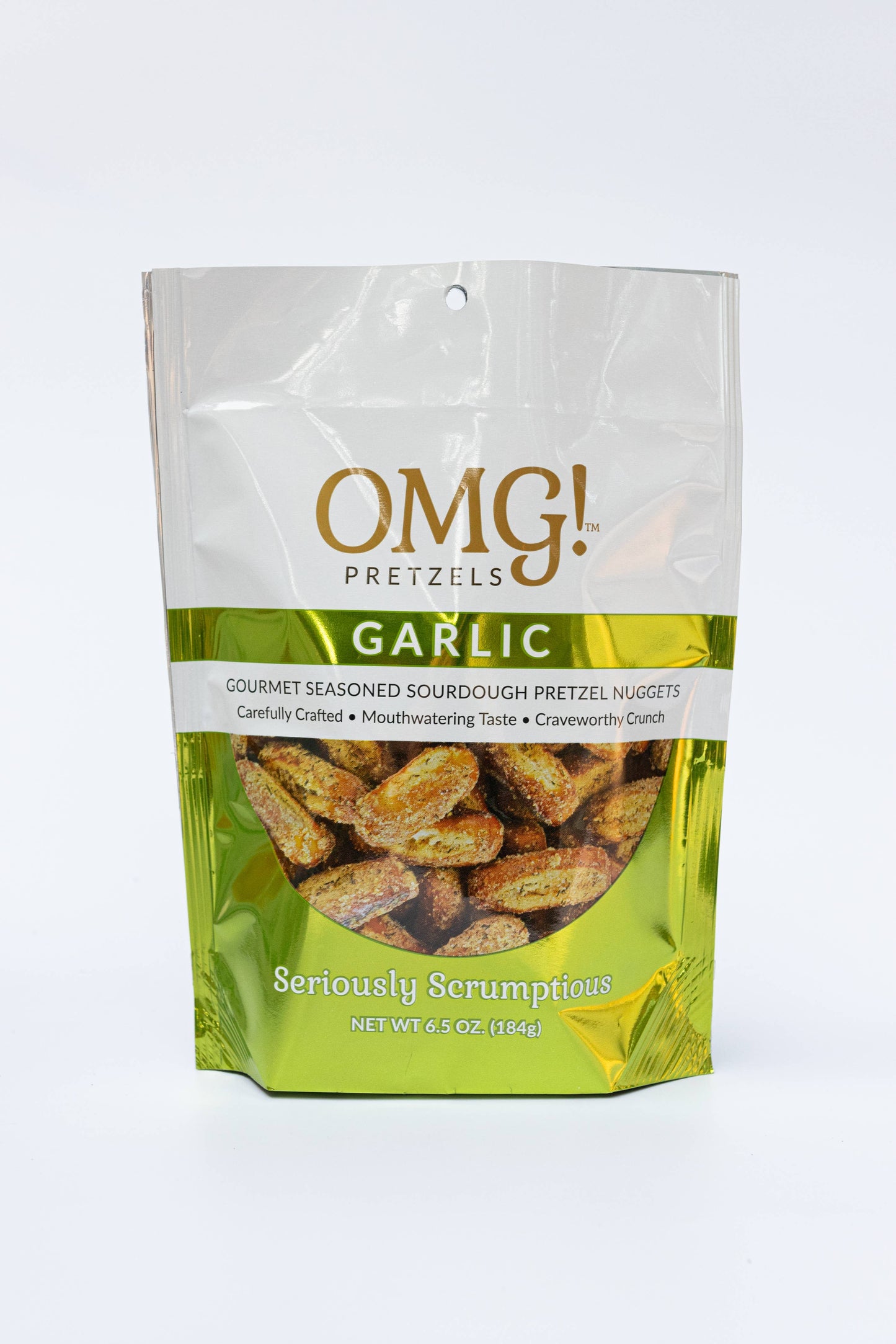 Garlic Flavored Seasoned Pretzel Nuggets 8oz