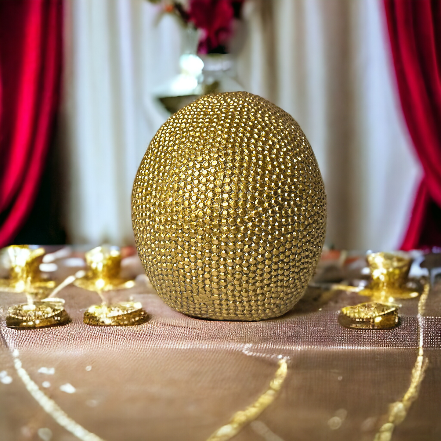 Gia Roma - Halloween Home Decor, Handmade Skeleton Head Statue Tabletop