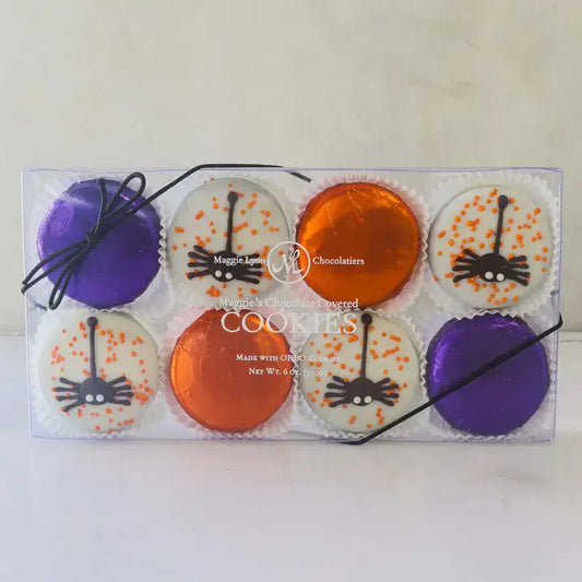 8pc Halloween Chocolate Covered Cookies - Spider
