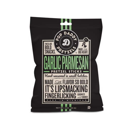 Seasoned Pretzels - 3oz - Garlic Parmesanh