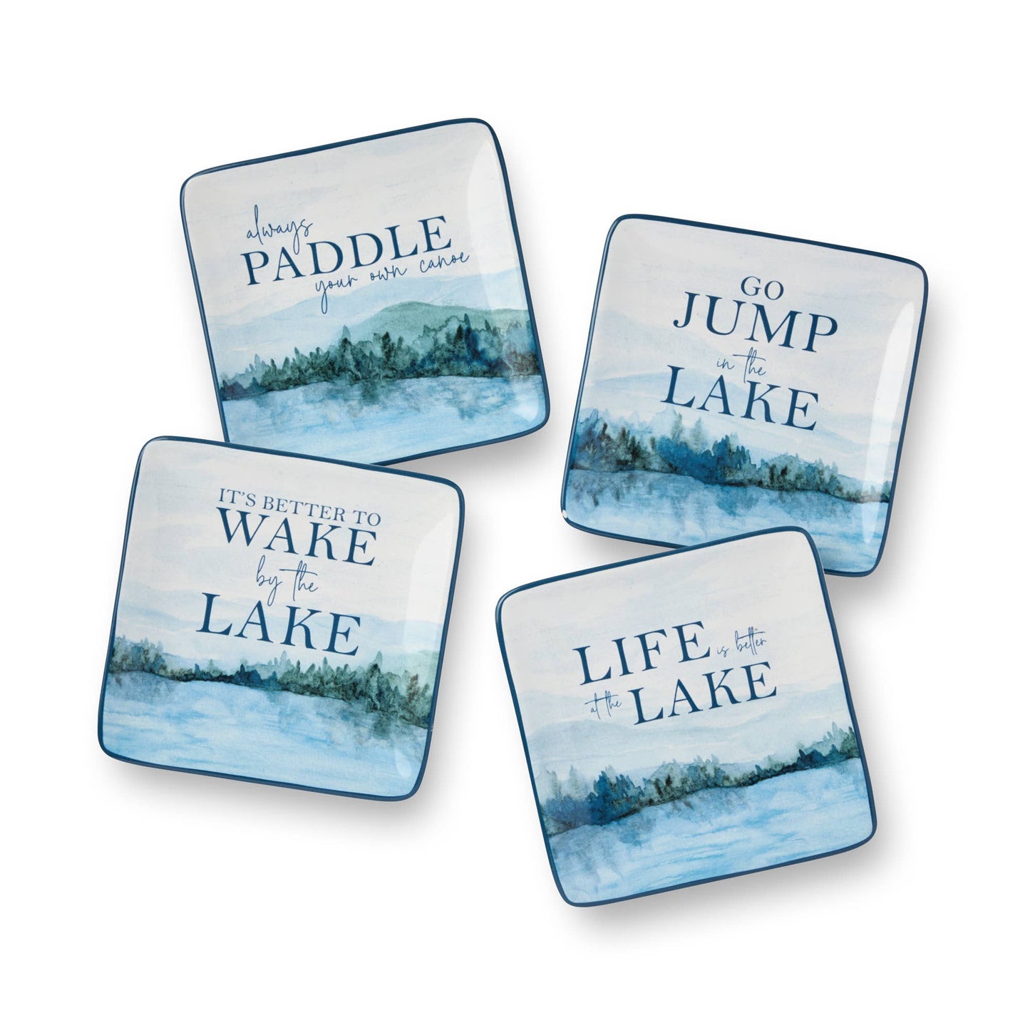 Wake At the Lake Canape Plate 6"