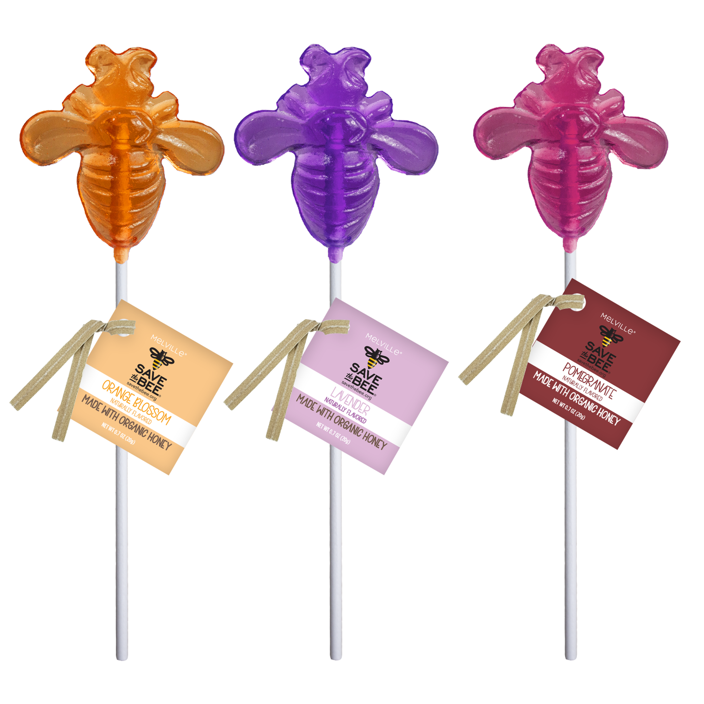 "Save the Bee" Honey Lollipops