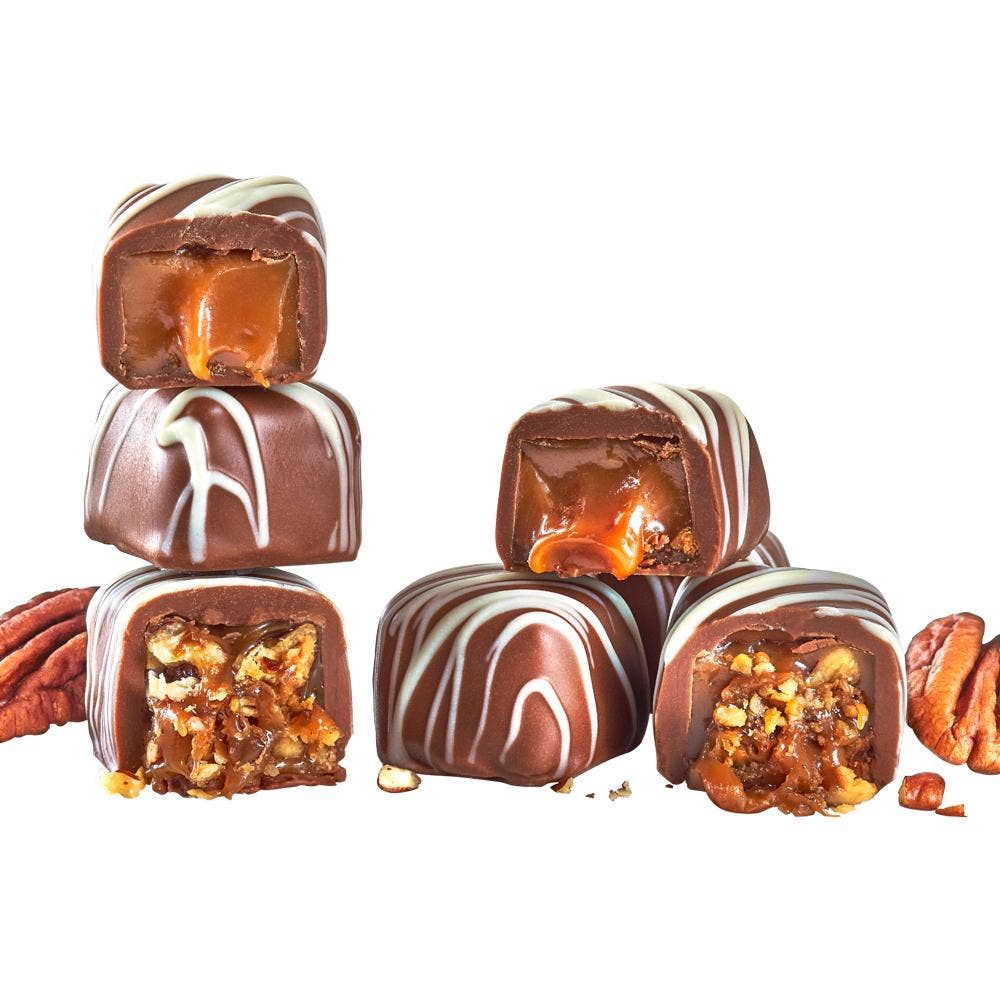 Chocolate Chocolate Chocolate Company - 16 PC Pecan Caramels - (9.5 OZ) CASE/6