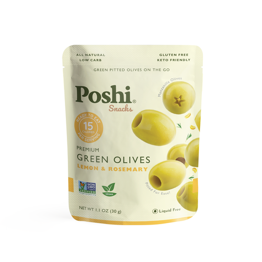 Lemon & Rosemary Pitted Green Olives 1.1oz