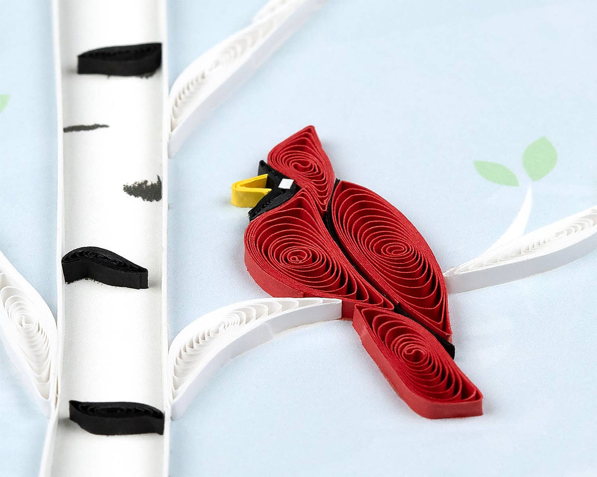 Quilling Card - Cardinal Sympathy