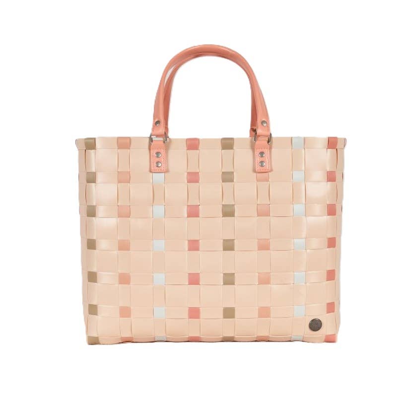 Dots Recycled Handwoven Leisure Tote Bag - Ballet Mix