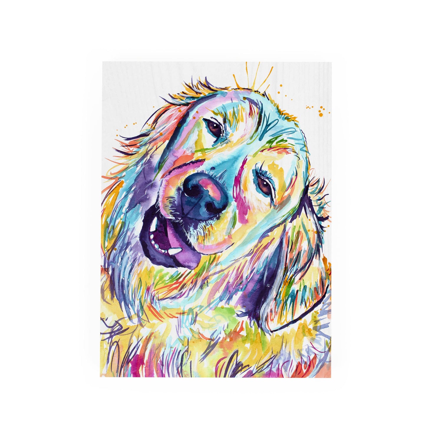 Golden Retriever Wood Block Décor