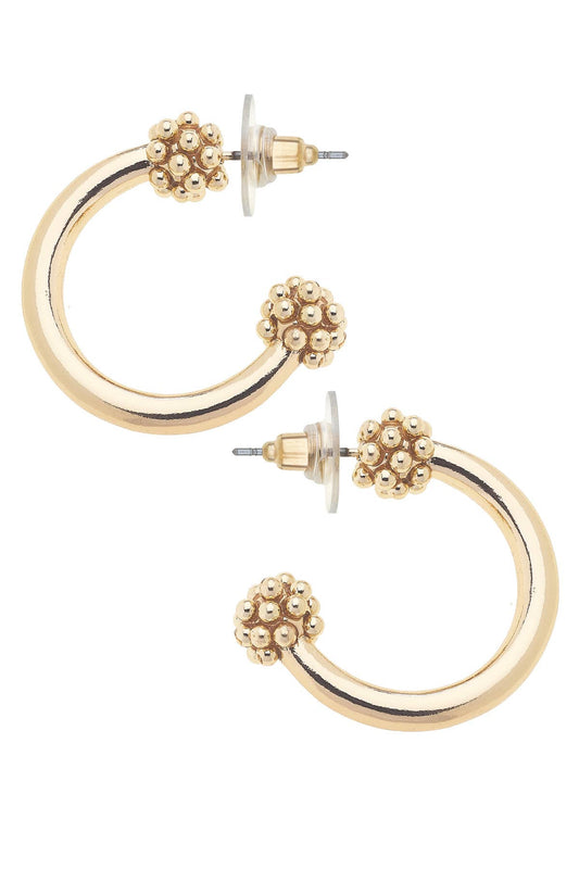 Faye Hoop Earrings in Shiny Gold
