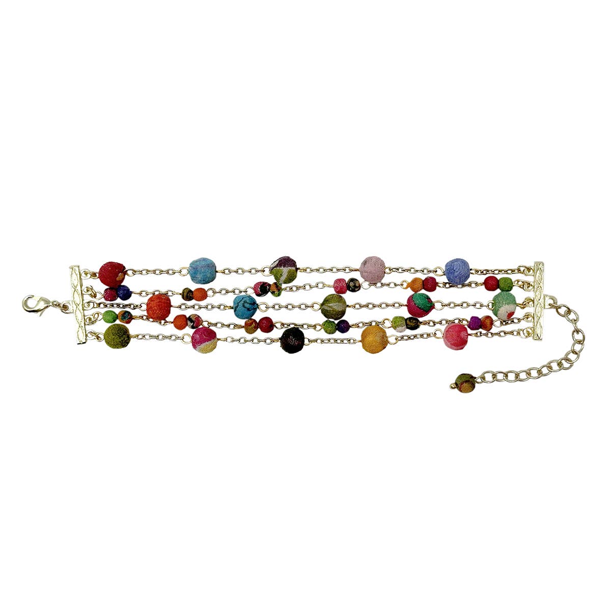 Kantha Sprinkled Chains Bracelets