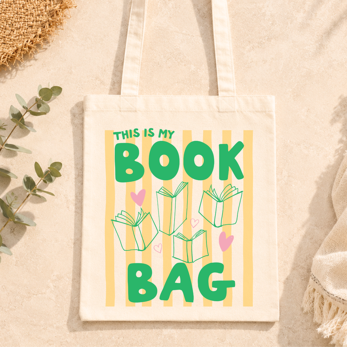 This Is My Book Bag - Colorful Tote Bags