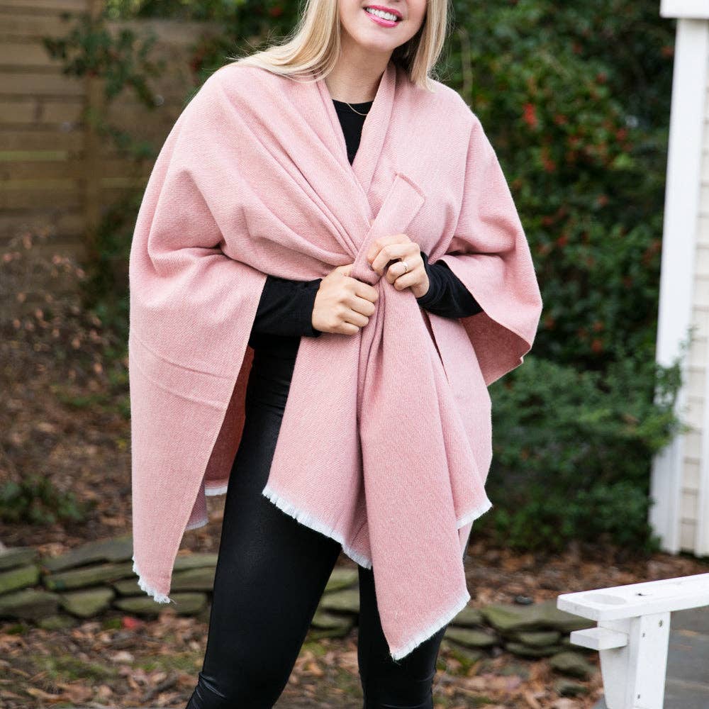 Top It Off - Oversized Keyhole Wrap - Fall 2024: Khaki