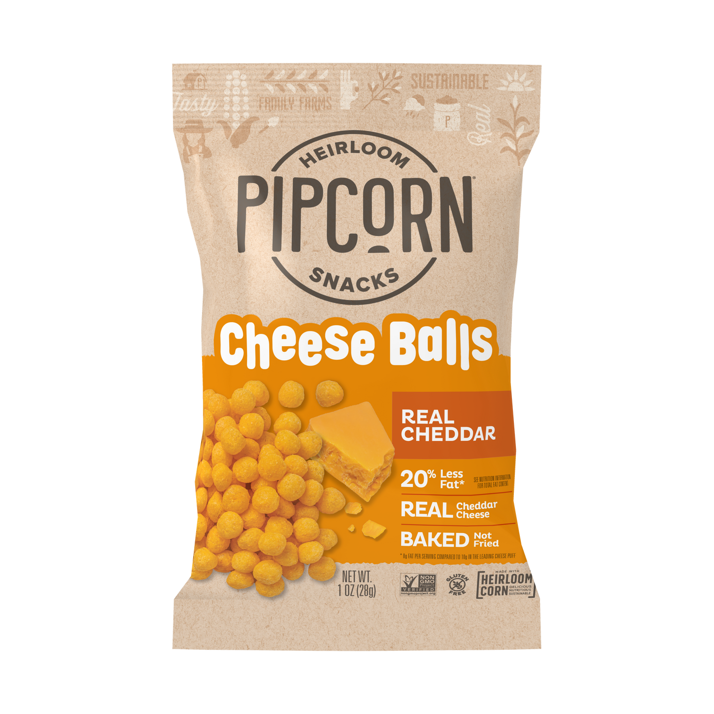 Cheddar Cheese Balls, 1oz Single-Serve