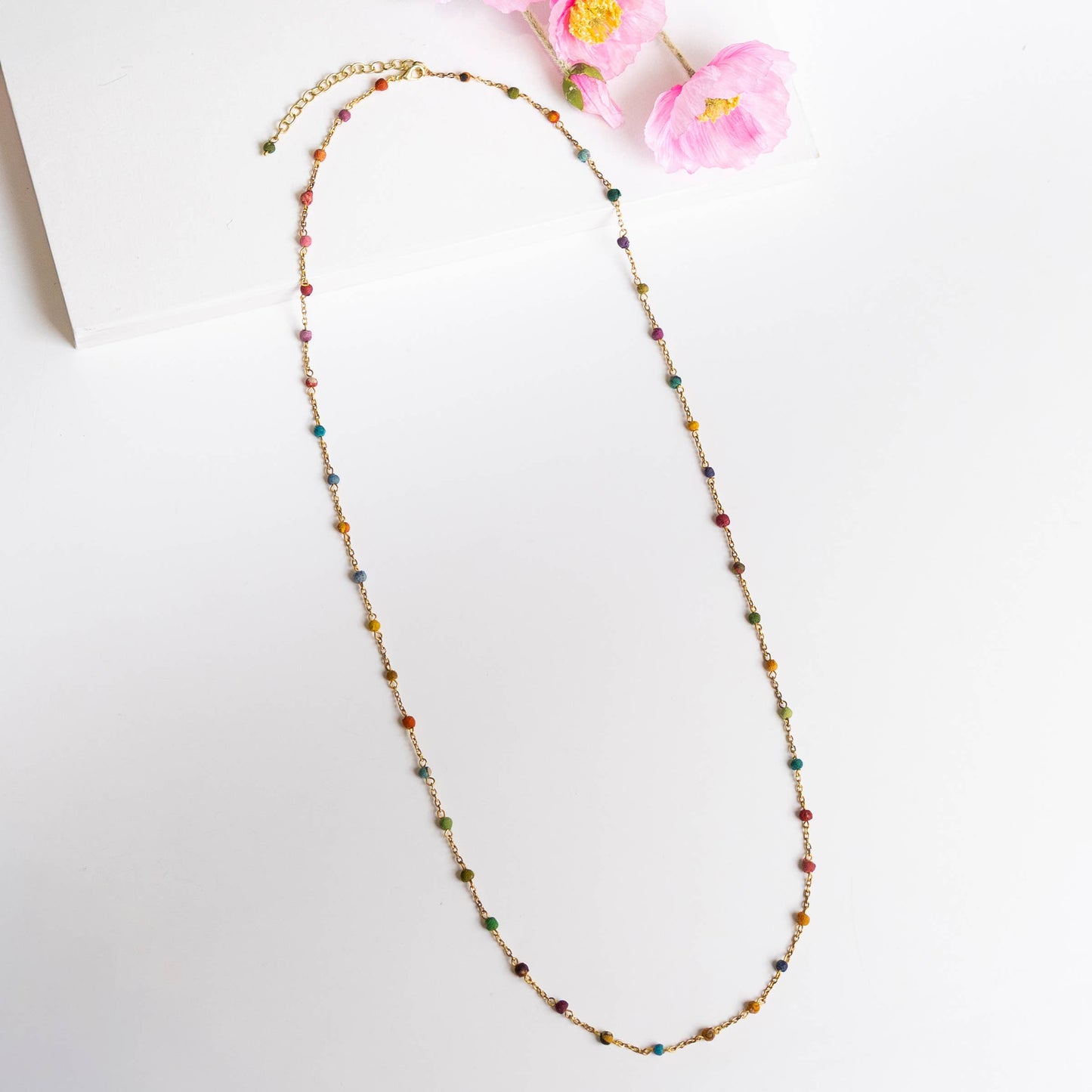 WorldFinds - Dotted Kantha Milieu Necklace