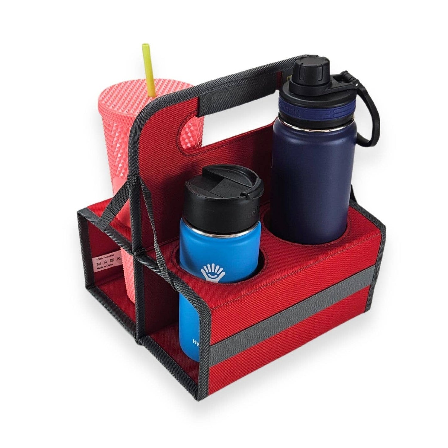 4 Cup Collapsible Reusable Drink Carrier - Marine Blue