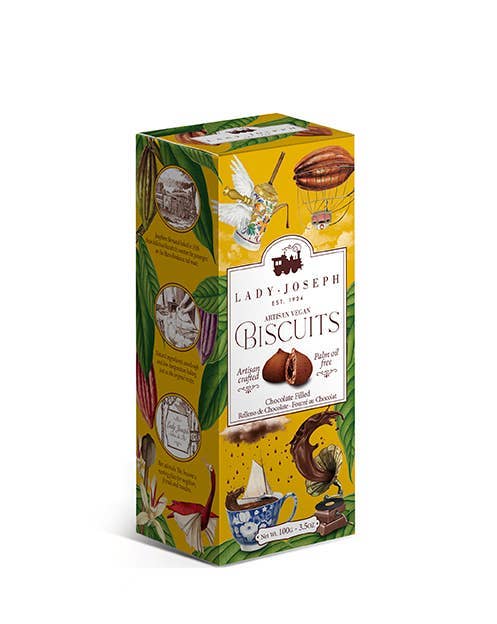 Vegan Chocolate Filled Cookies (Snack Biscuit Cookie)