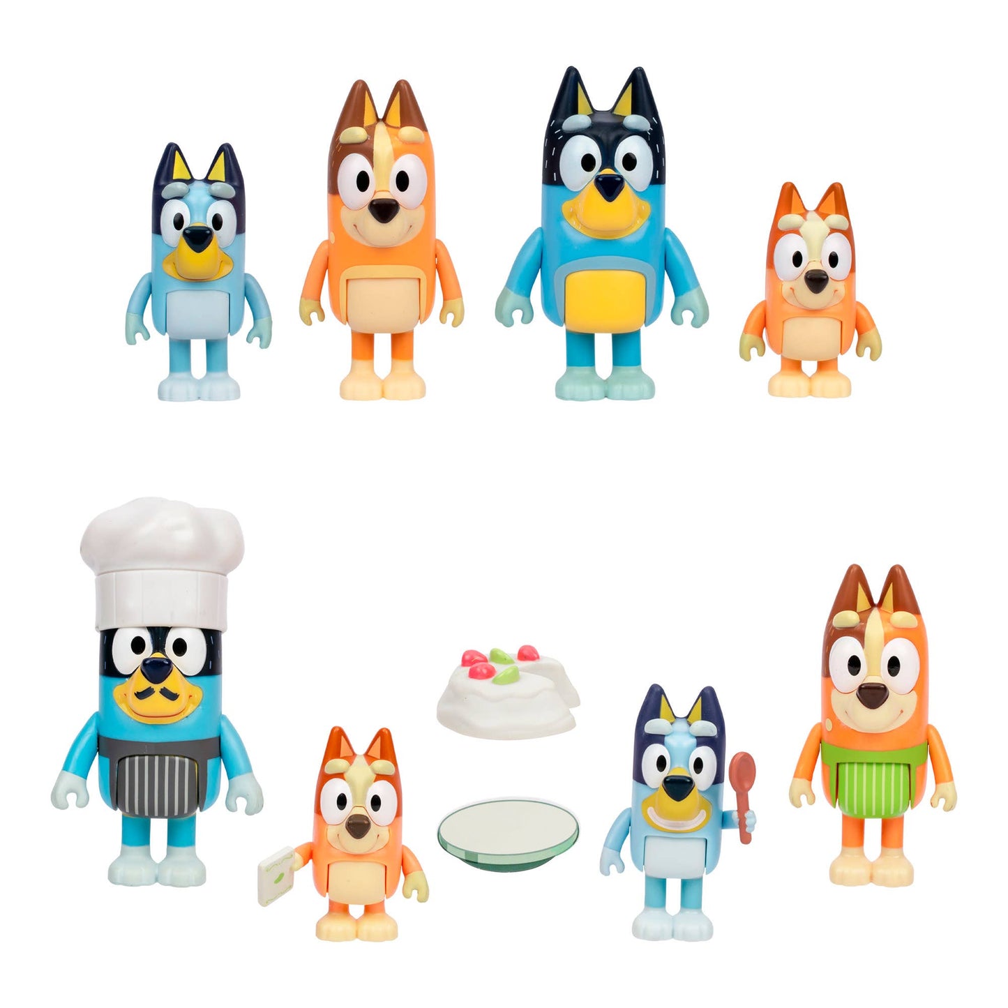Moose Toys - Bluey Family 4-Pack Figure Set