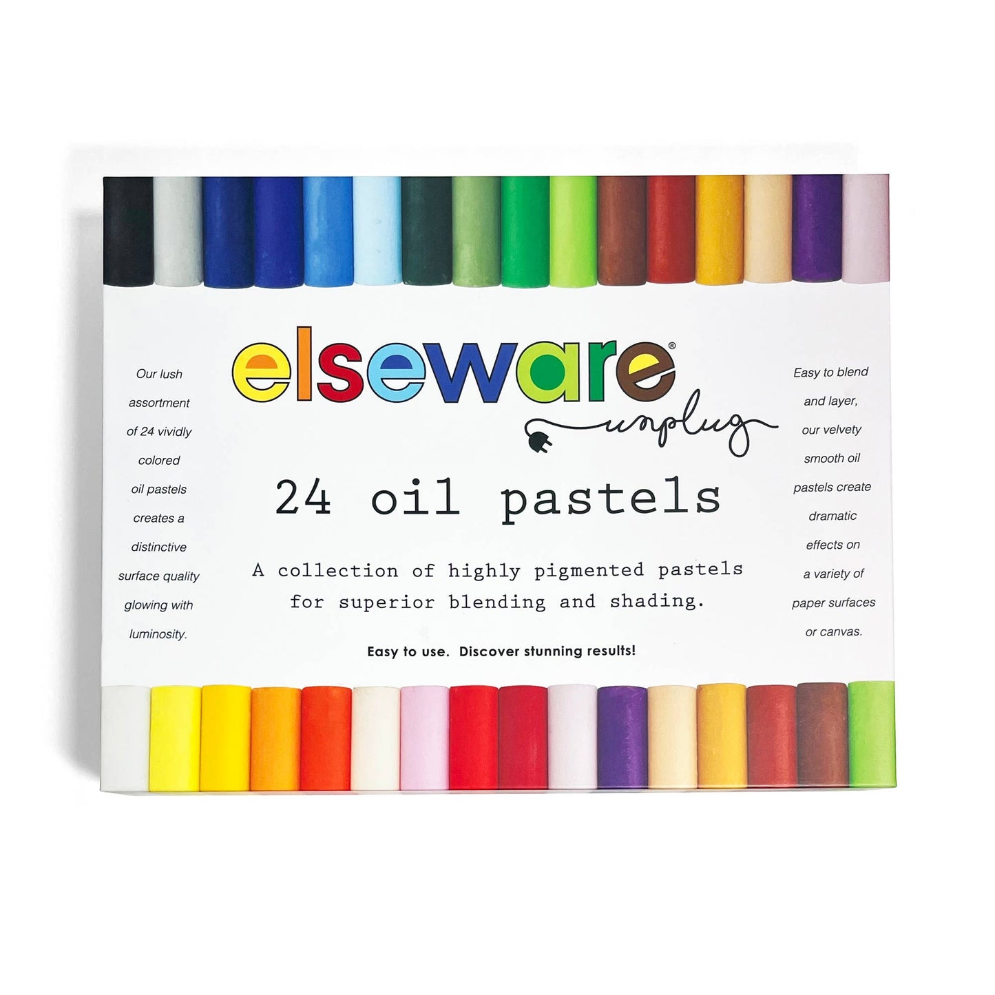 Oil Pastels - Talc-Free - 24 Non-Toxic Colors |