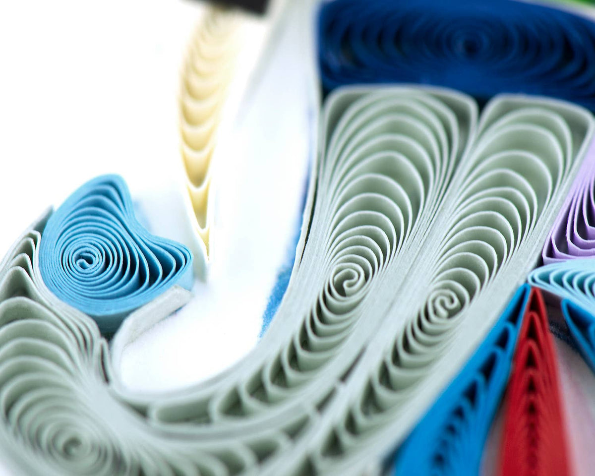 Abstract Elephant Quilling Card