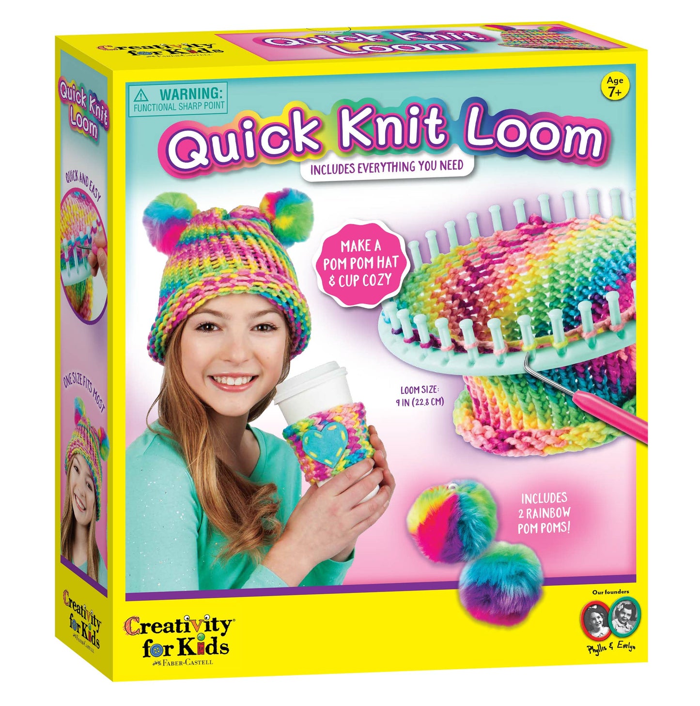 Faber-Castell / Creativity for Kids - Quick Knit Loom - DIY Craft Kit for Kids