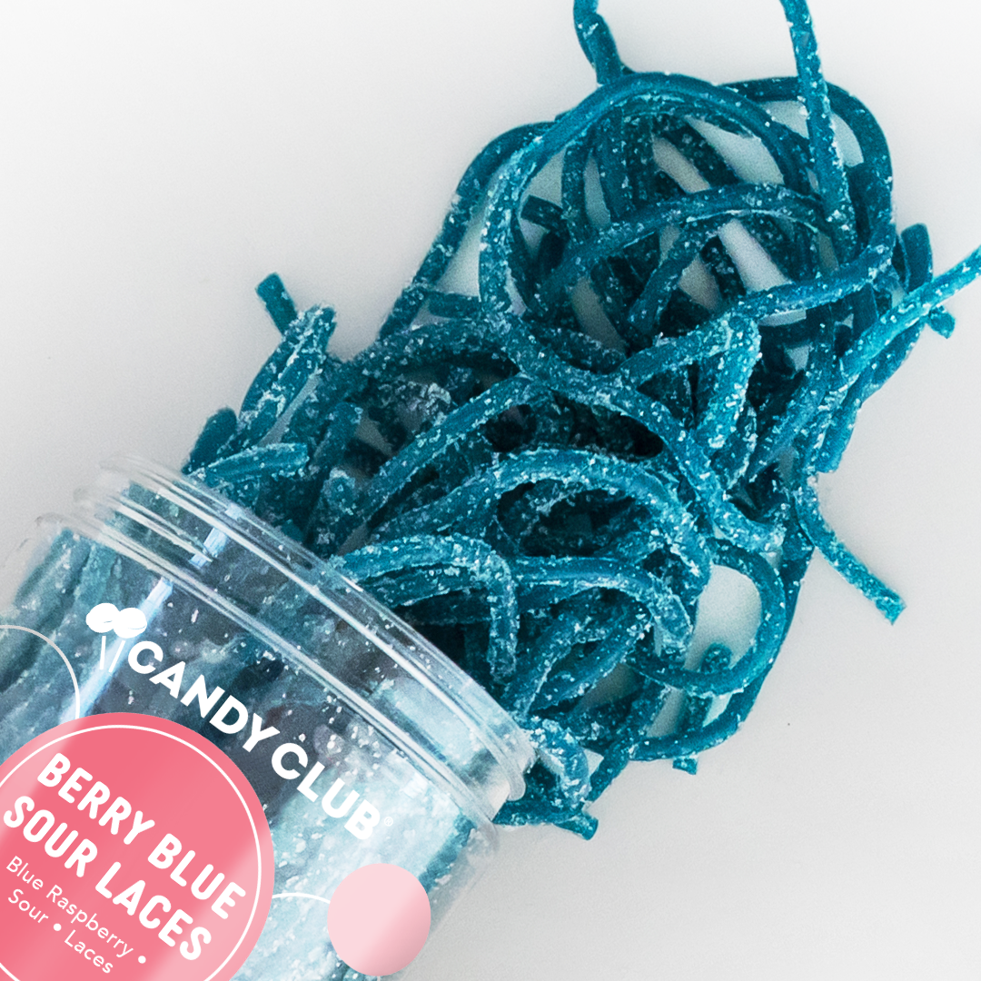 Berry Blue Sour Laces Small Cup