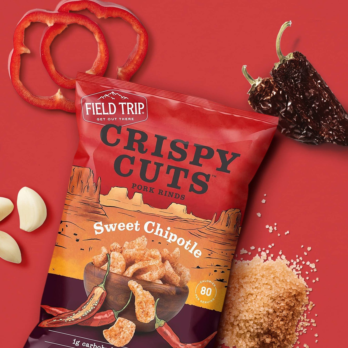 Crispy Cuts Sweet Chipotle Pork Rind (1oz)