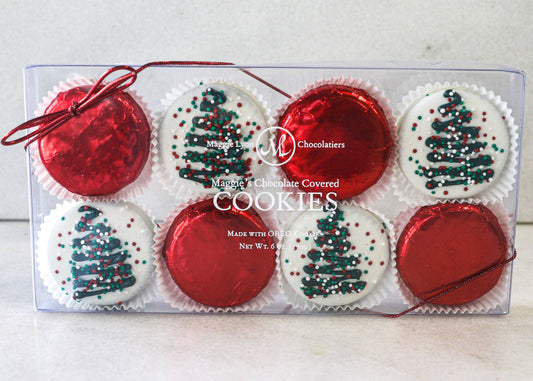 Maggie's Chocolate Covered Cookies - 8pc. Christmas Tree