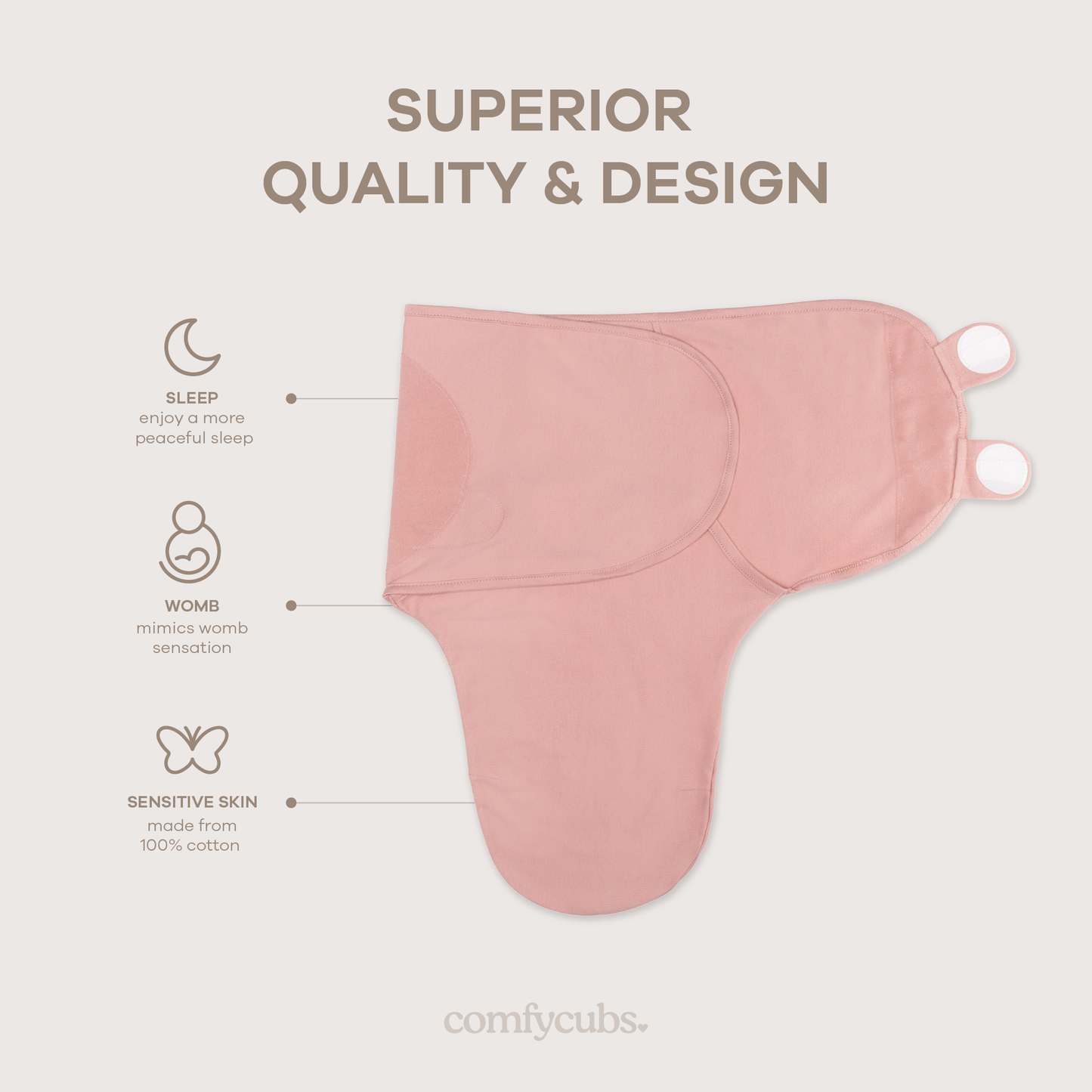 Swaddle Grey SM