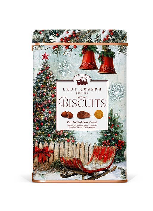 Christmas Biscuits Assortment. Xmas Gift Vegan Tin