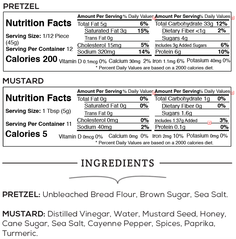 Sutter Buttes - Soft Pretzel with Honey Mustard