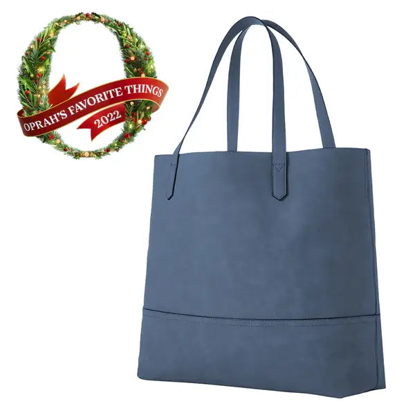 K. Carroll Accessories - Named One of Oprah's Favorites Things 2022- The Taylor Tote: LIGHT BLUE SUEDE