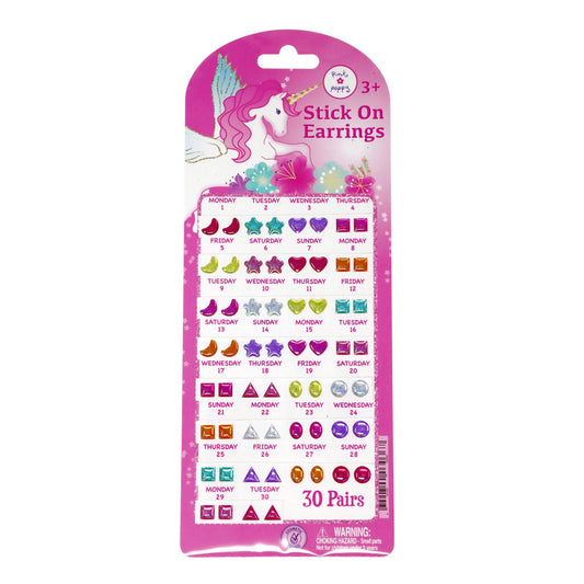 30 Pairs Dreamy Unicorn Stick-on Earrings