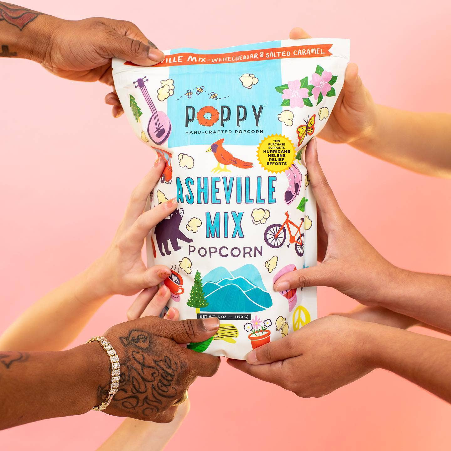 Asheville Artist Market 6oz Bag Popcorn