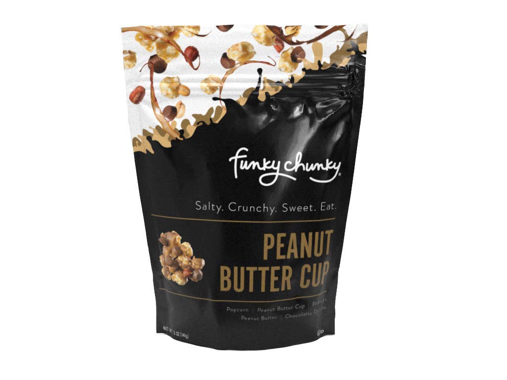 Peanut Butter Cup Caramel Corn Chocolate Popcorn 5oz Bag