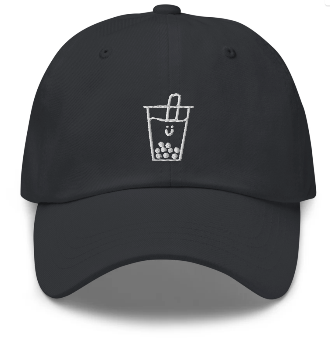 Boba Embroidered Baseball Cap Hat | Black