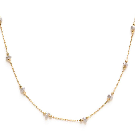Amano Studio - Freshwater Pearl Station Chain Necklace