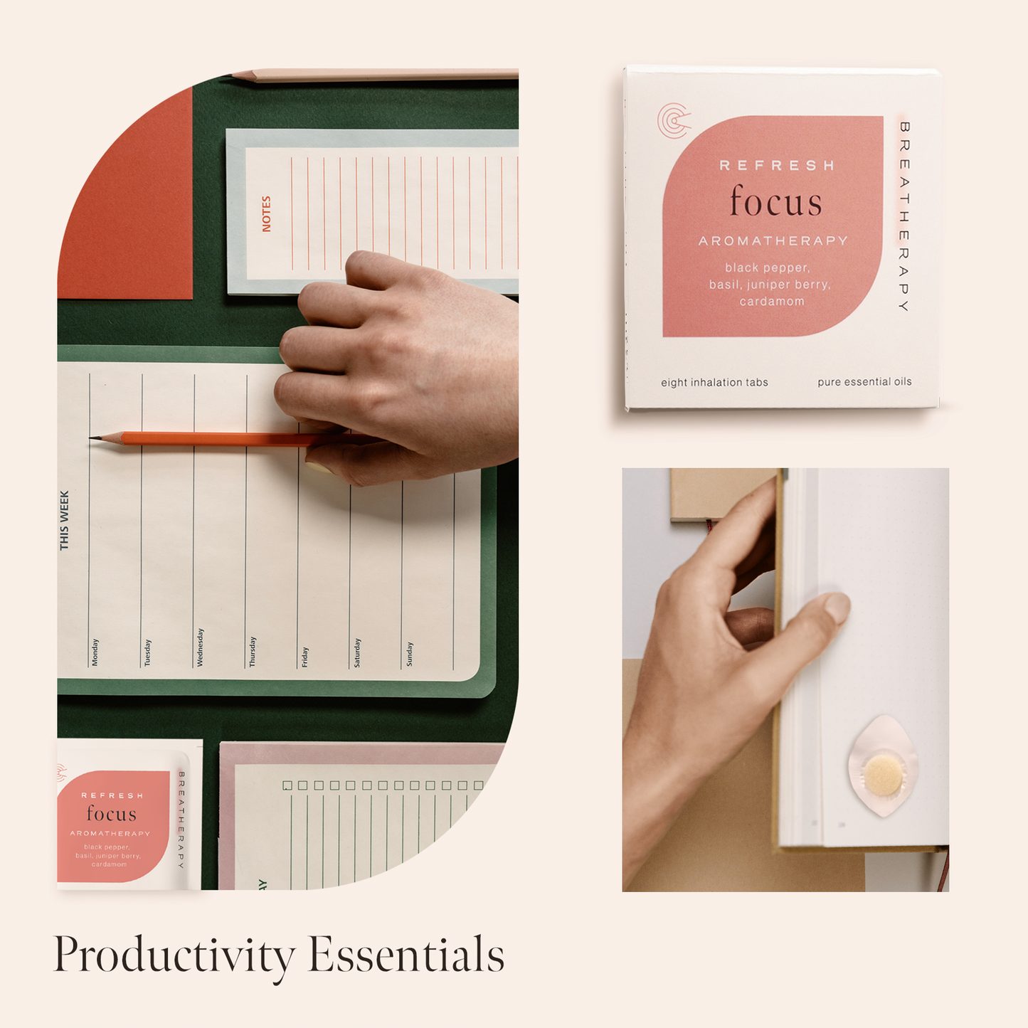 Focus - Anti-distraction Aromatherapy Inhaler Patches - Individual